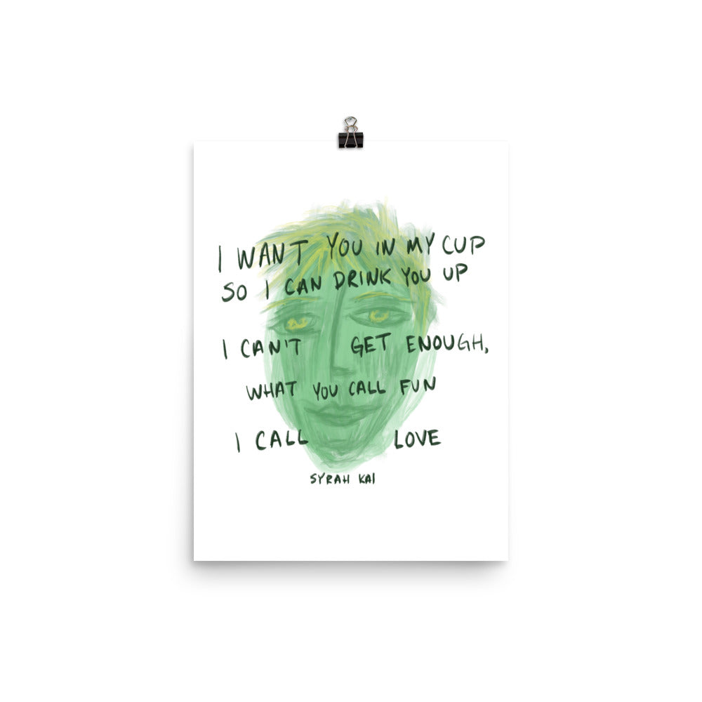 What You Call Fun Poetry Print Poster