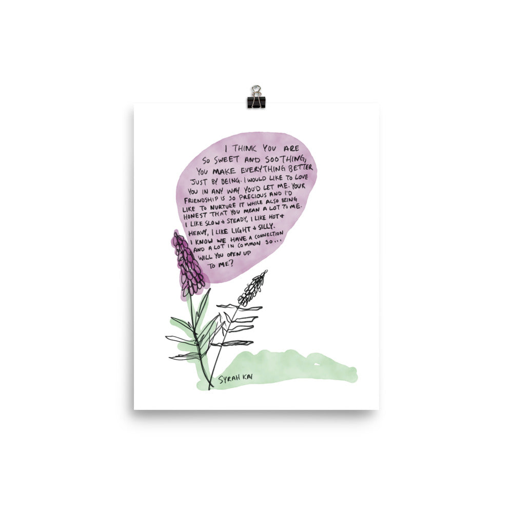 Seduced By Lavender, Poster Print