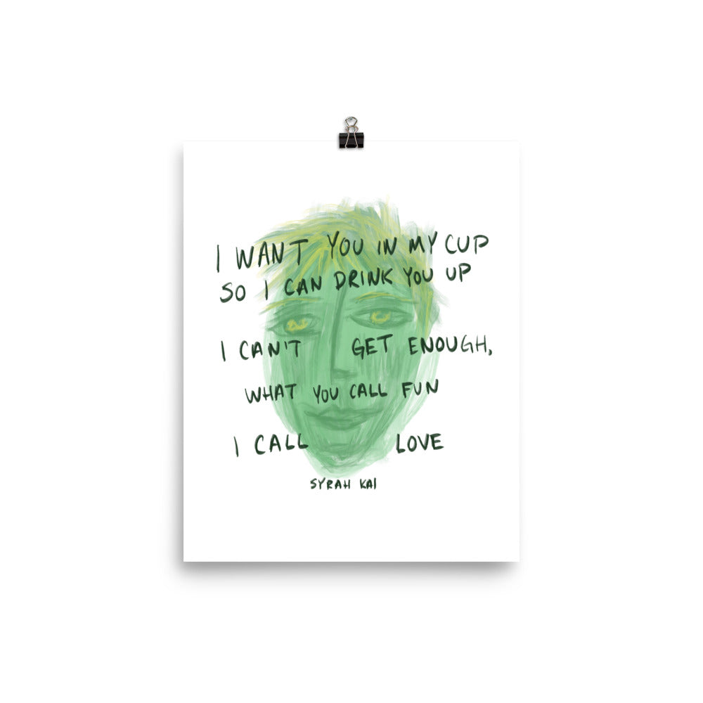 What You Call Fun Poetry Print Poster